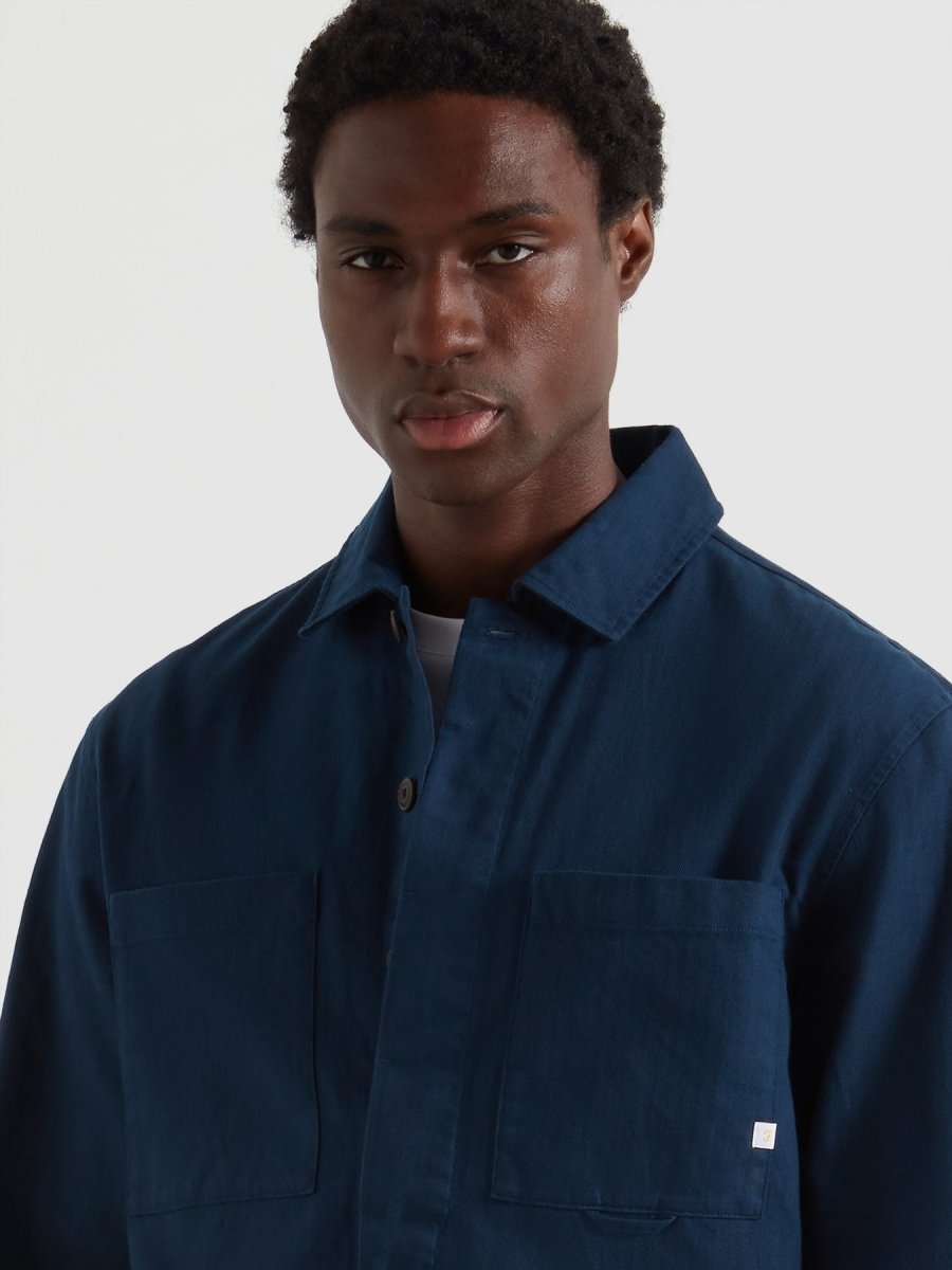 Marshall Overshirt In Yale - RUTHERFORD & Co