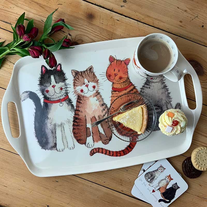 Marvellous Moggies Cat Large Tray - RUTHERFORD & Co