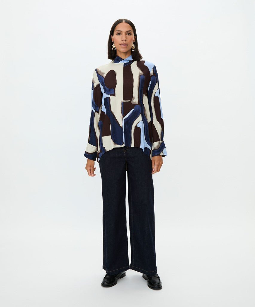 Masai MaBahar Top - Navy Blazer - RUTHERFORD & Co