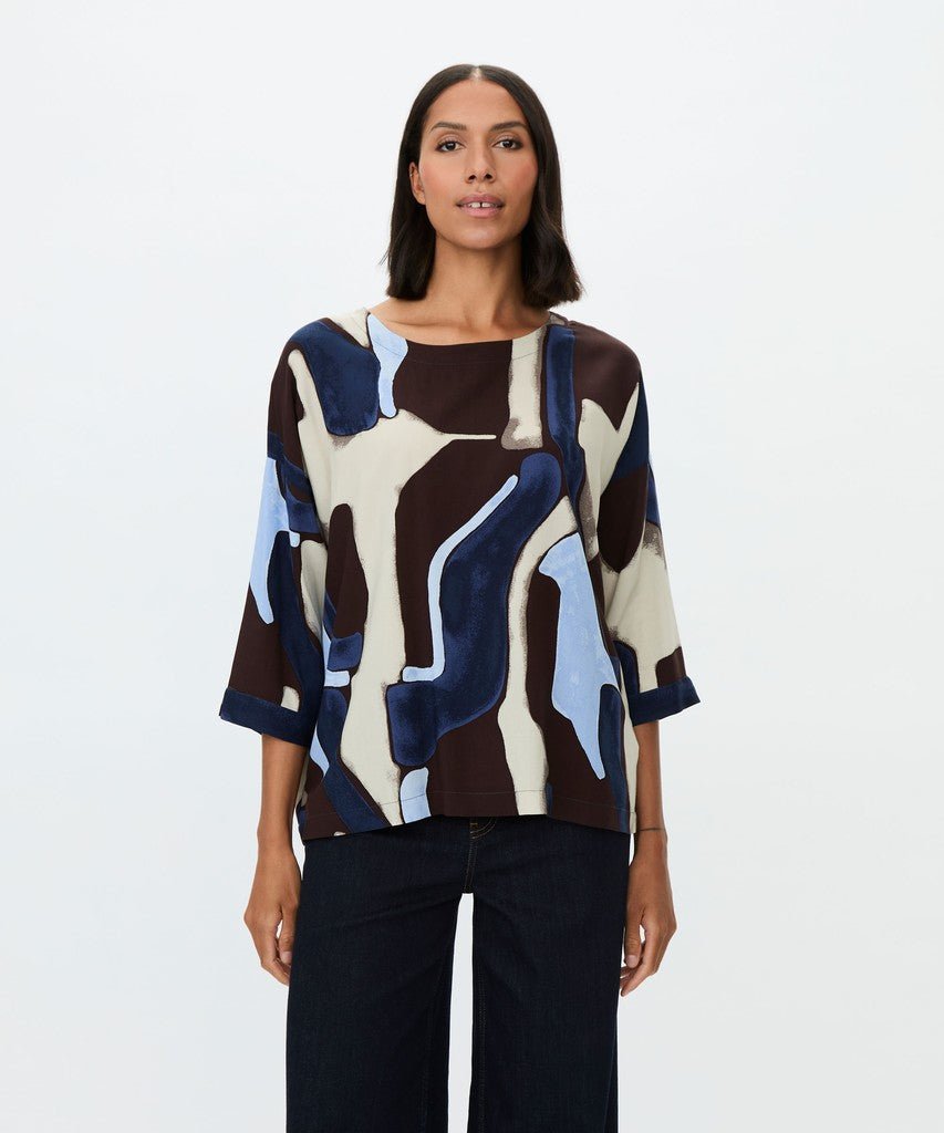Masai MaBecca Top - Navy Blazer - RUTHERFORD & Co