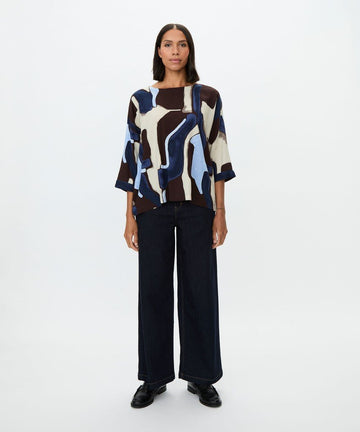 Masai MaBecca Top - Navy Blazer - RUTHERFORD & Co
