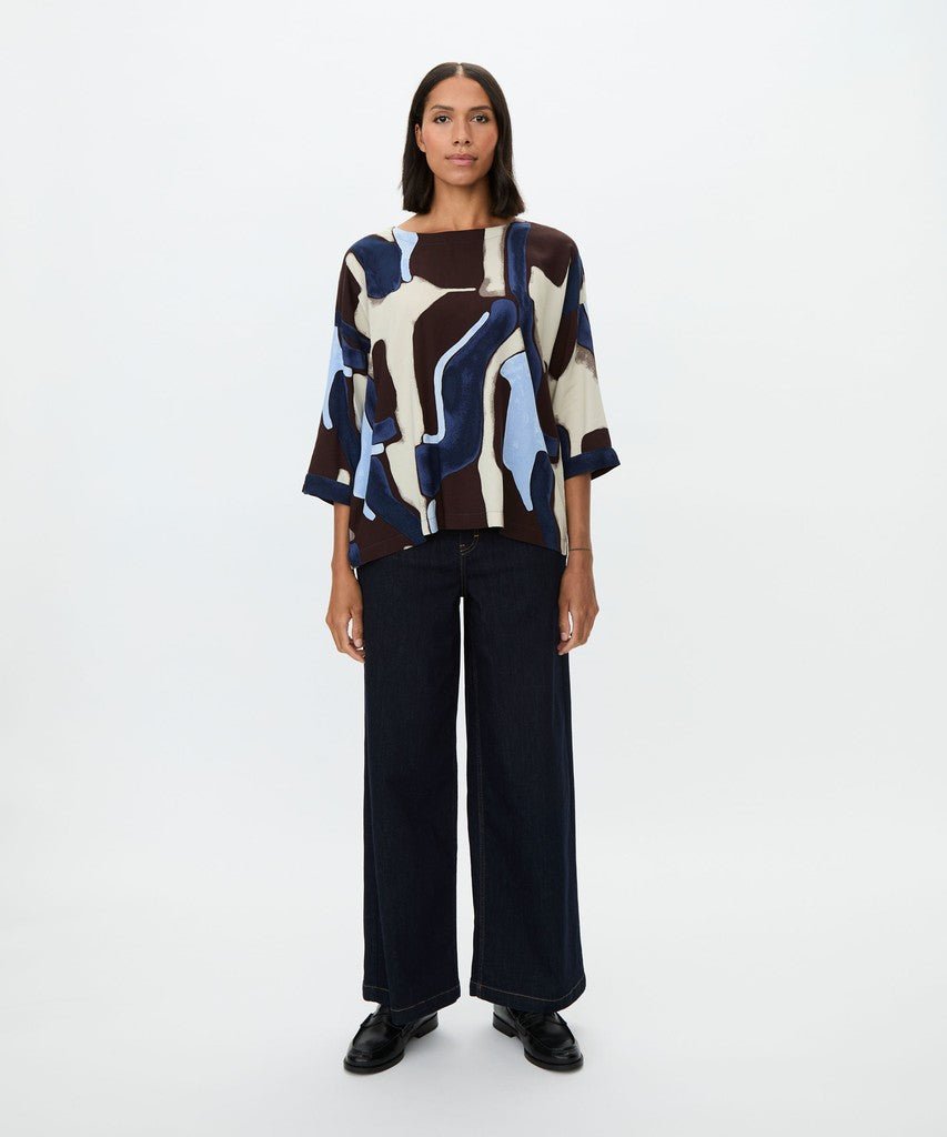 Masai MaBecca Top - Navy Blazer - RUTHERFORD & Co