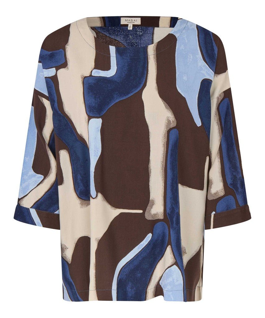 Masai MaBecca Top - Navy Blazer - RUTHERFORD & Co
