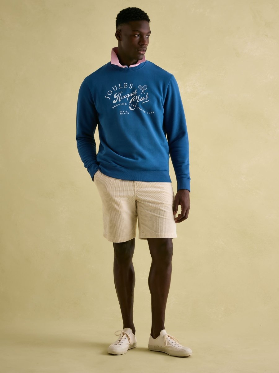 Mason Navy Graphic Crew Neck Jumper - RUTHERFORD & Co