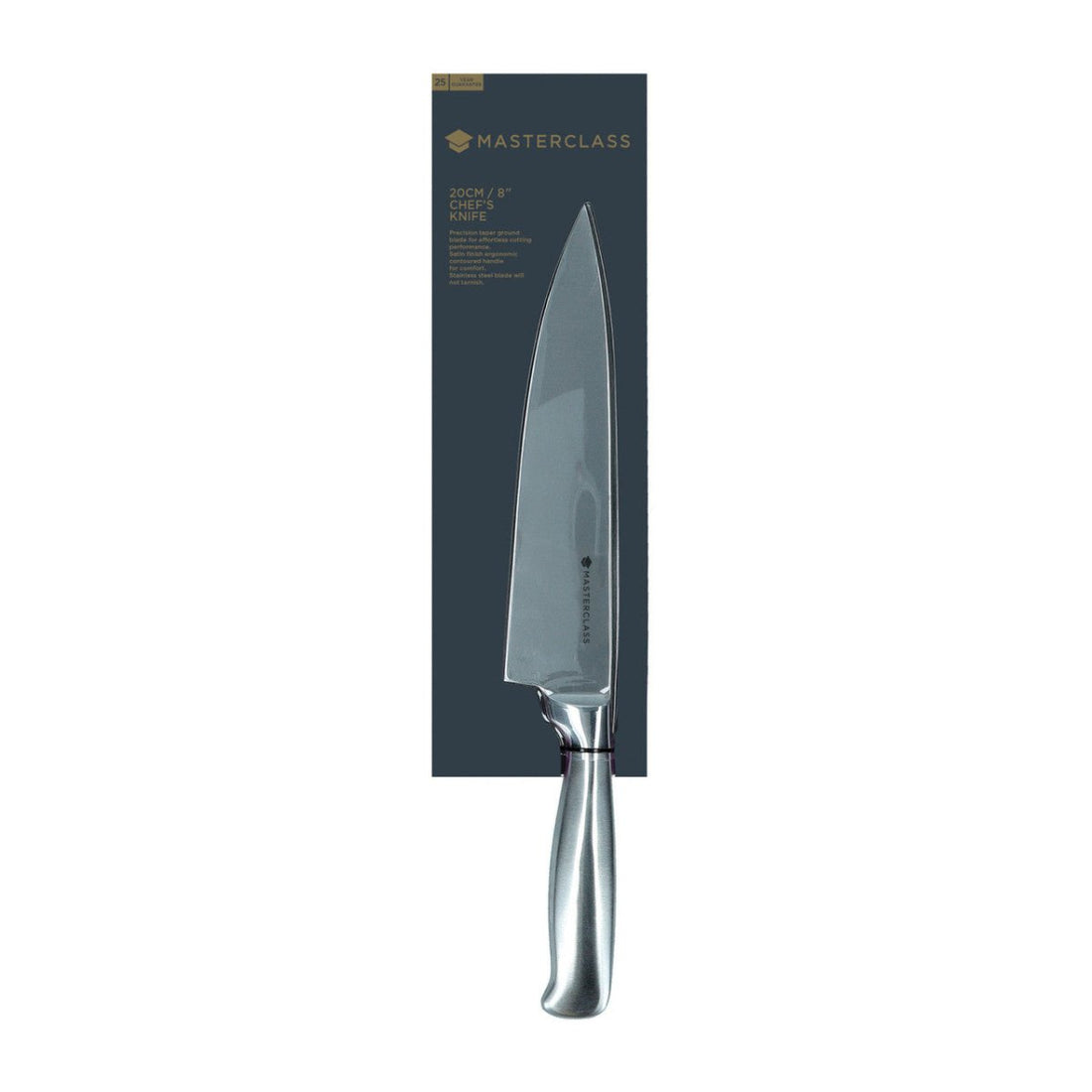 MasterClass Acero Stainless Steel 20cm (8") Chef's Knife - RUTHERFORD & Co