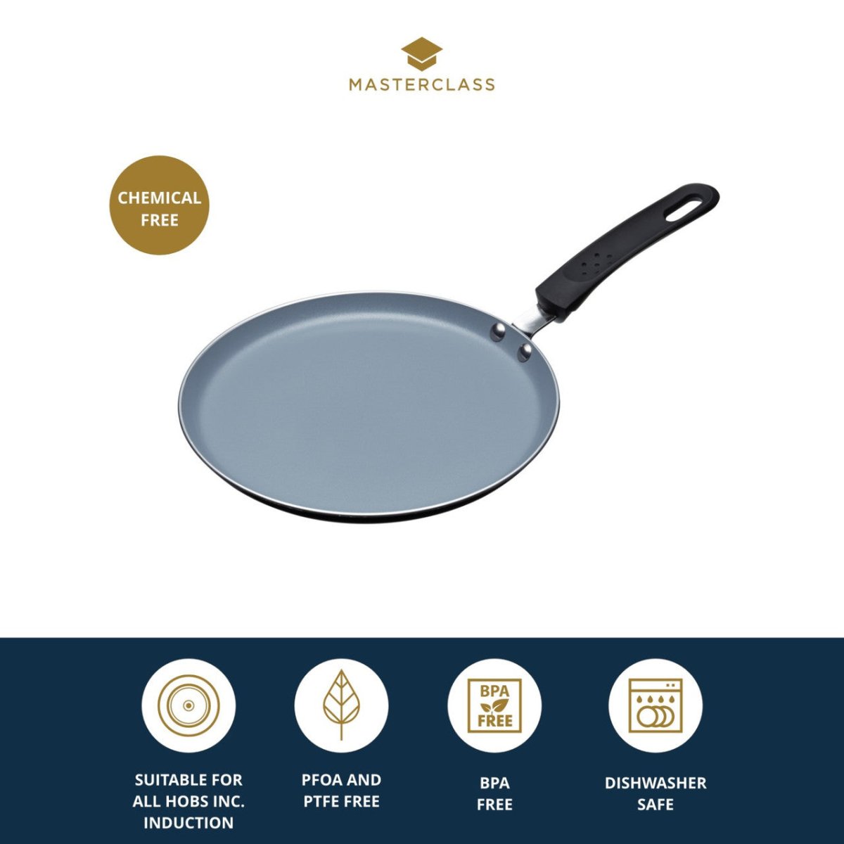MasterClass Ceramic Crepe Pan - RUTHERFORD & Co