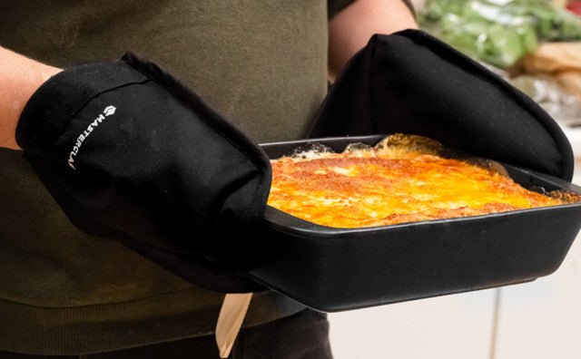 MasterClass Deluxe Professional Black Double Oven Glove - Black - RUTHERFORD & Co