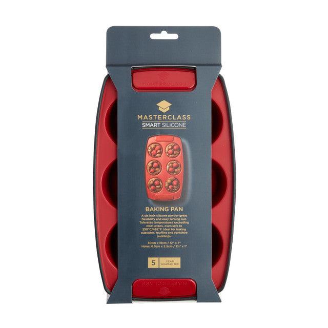 MasterClass Smart Silicone Flexible Six Hole Pan - RUTHERFORD & Co