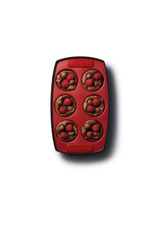 MasterClass Smart Silicone Flexible Six Hole Pan - RUTHERFORD & Co
