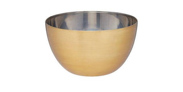 MasterClass Stainless Steel Brass Finish 24cm Mixing Bowl - RUTHERFORD & Co