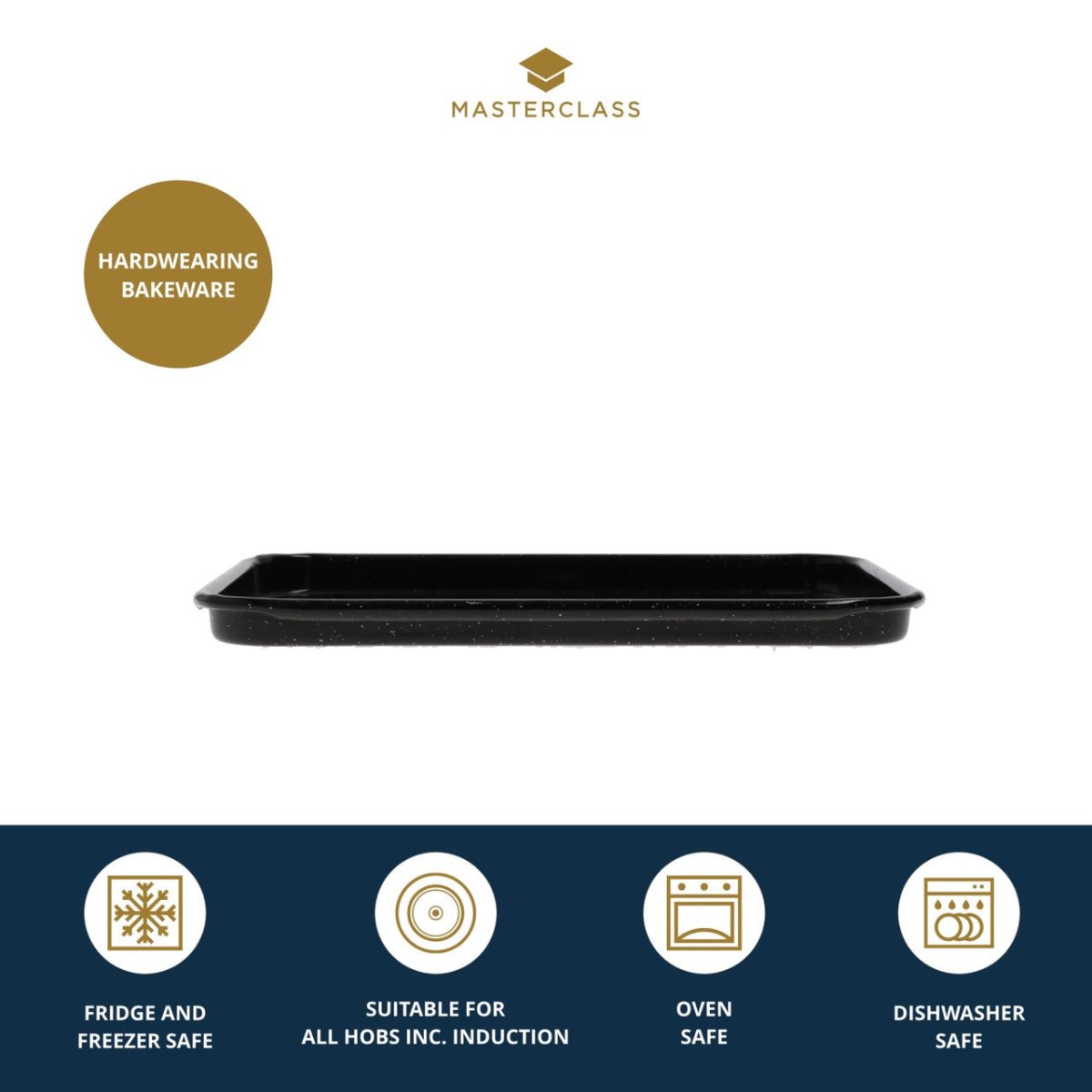 MasterClass Vitreous Enamel Baking Tray - RUTHERFORD & Co