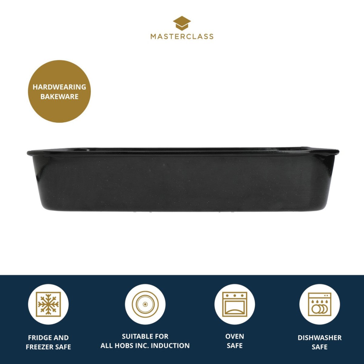 MasterClass Vitreous Enamel Roasting Pan - RUTHERFORD & Co