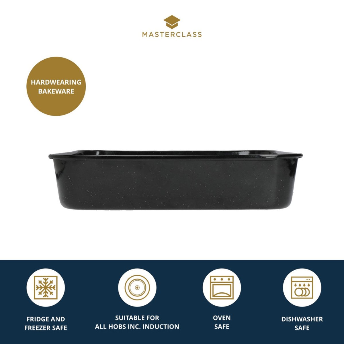 MasterClass Vitreous Enamel Roasting Pan - RUTHERFORD & Co