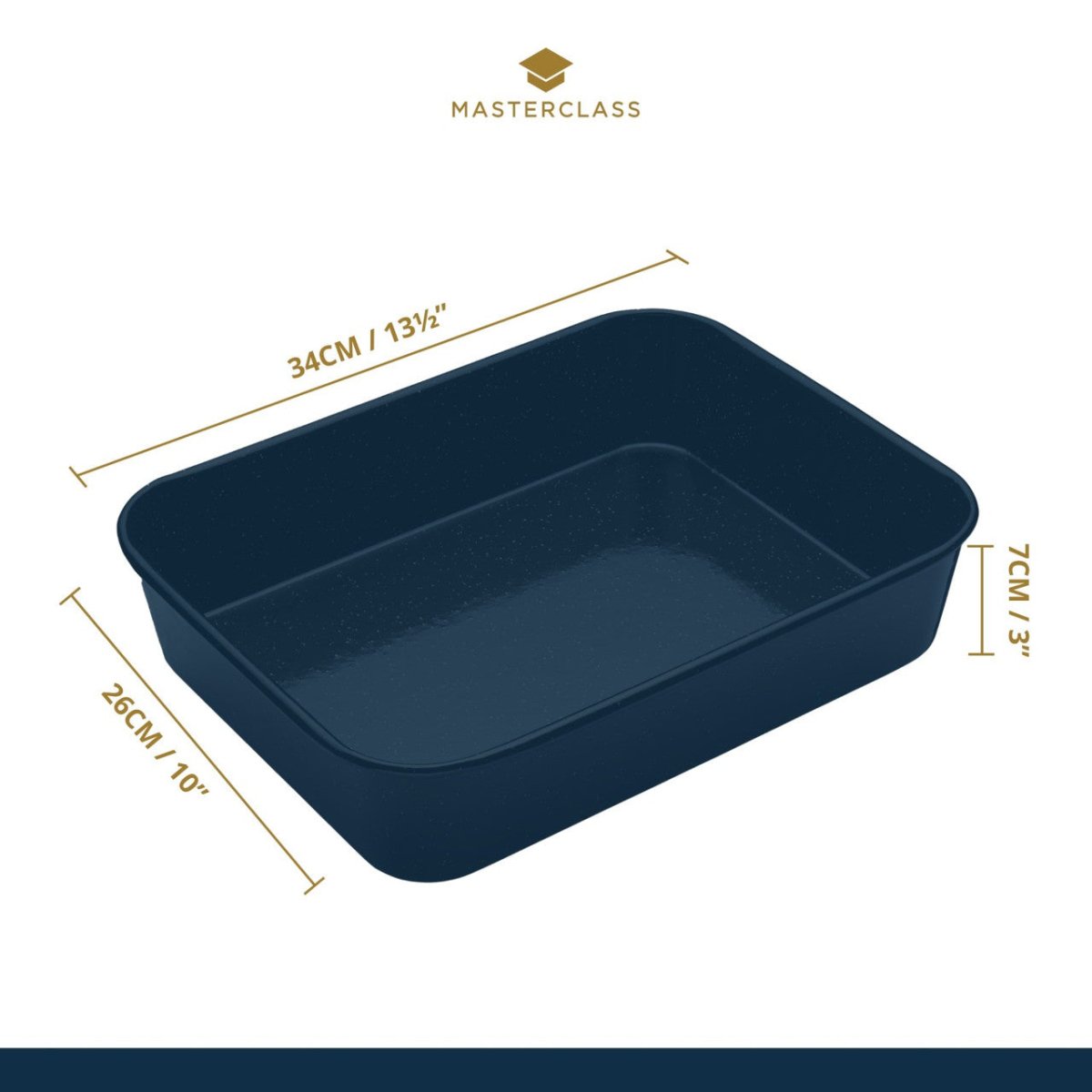 MasterClass Vitreous Enamel Roasting Pan - RUTHERFORD & Co