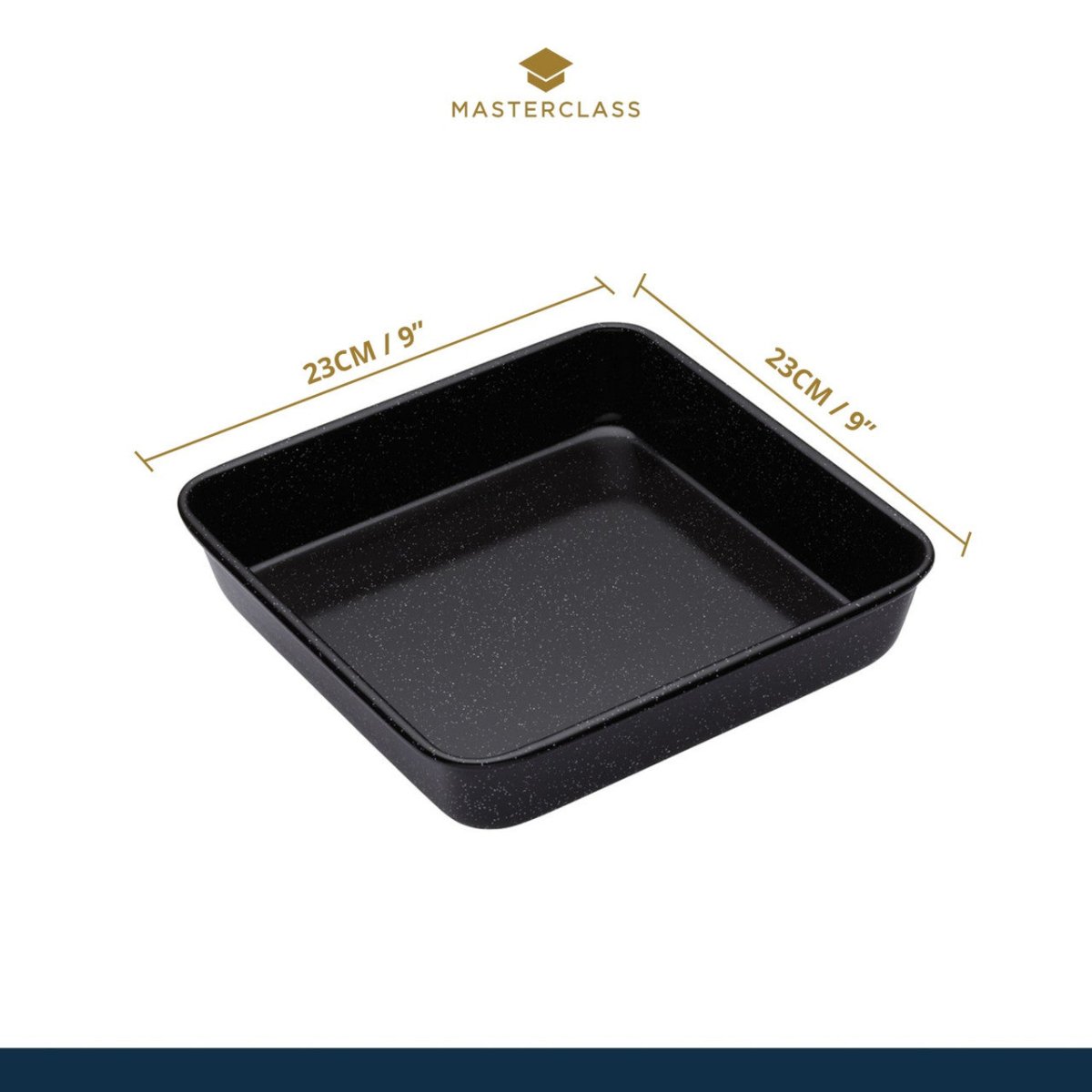 MasterClass Vitreous Enamel Square Pan - RUTHERFORD & Co