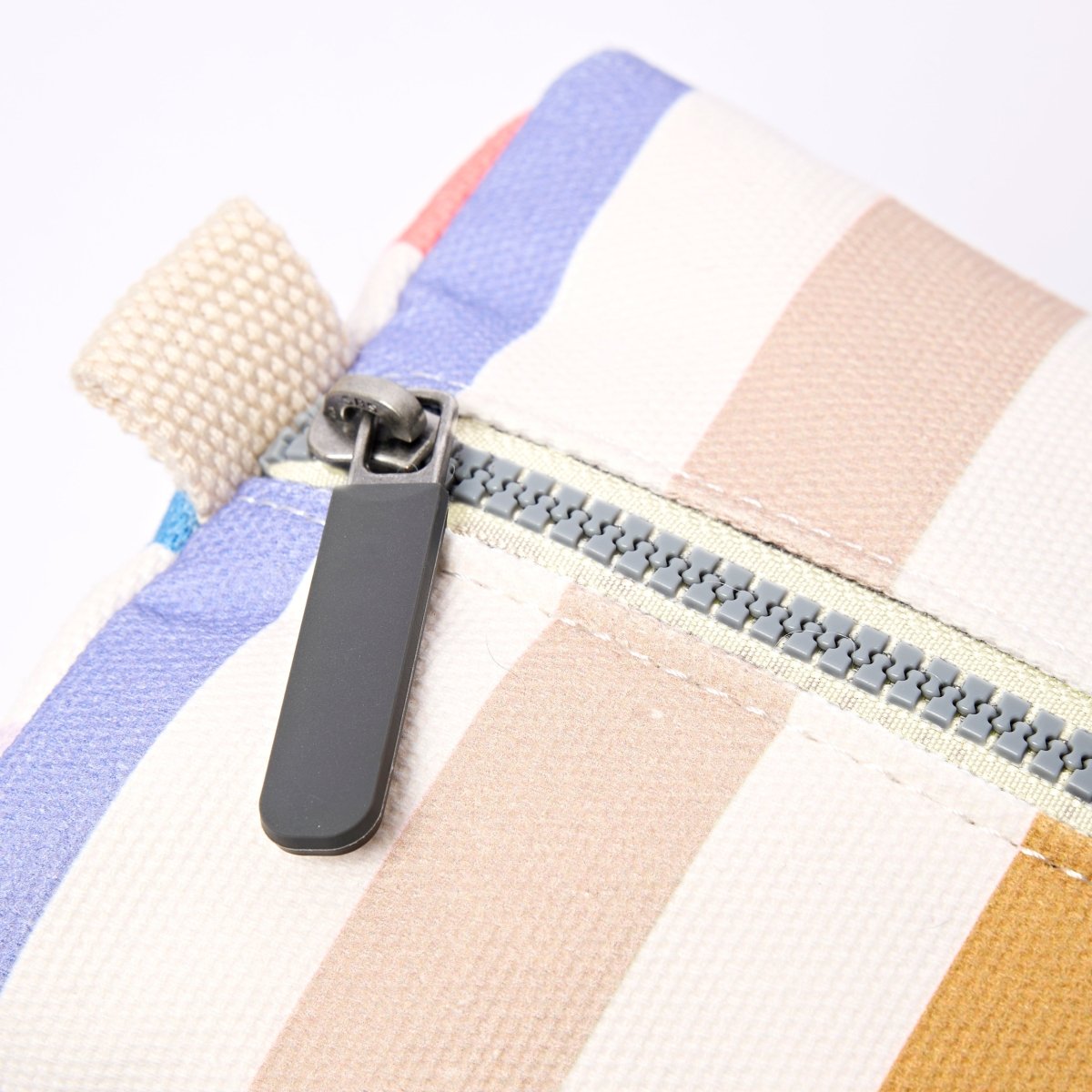Mayfair Wash Bag in Pastel Multi Stripe - RUTHERFORD & Co