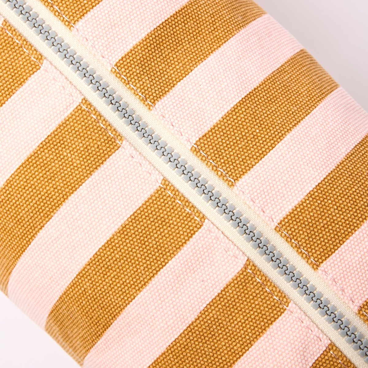 Mayfair Wash Bag in Rose Gold Stripe - RUTHERFORD & Co