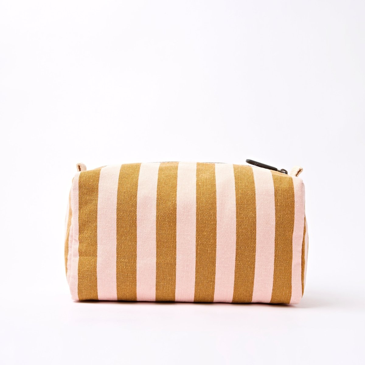 Mayfair Wash Bag in Rose Gold Stripe - RUTHERFORD & Co