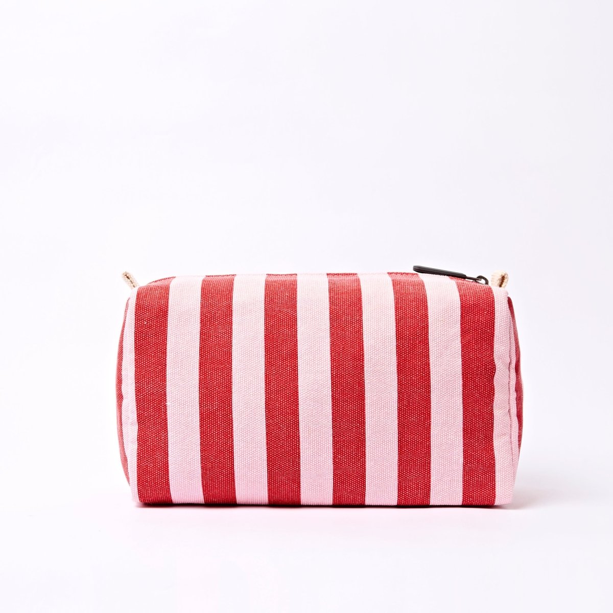 Mayfair Wash Bag in Strawberry Stripe - RUTHERFORD & Co