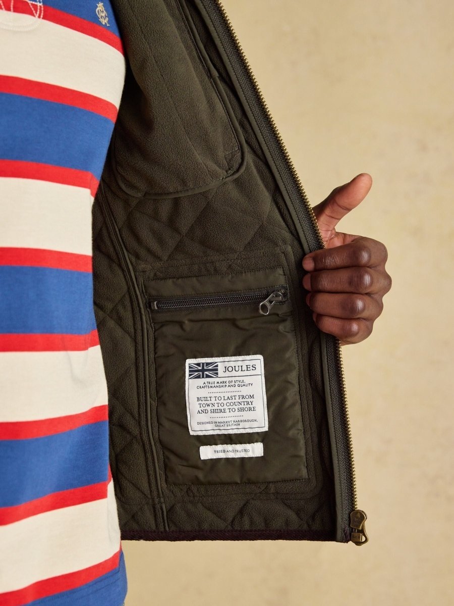 Maynard Green Diamond Quilted Gilet - RUTHERFORD & Co