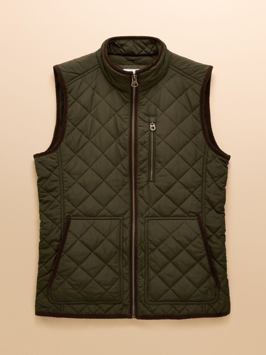 Maynard Green Diamond Quilted Gilet - RUTHERFORD & Co