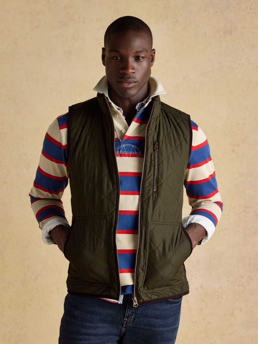 Maynard Green Diamond Quilted Gilet - RUTHERFORD & Co
