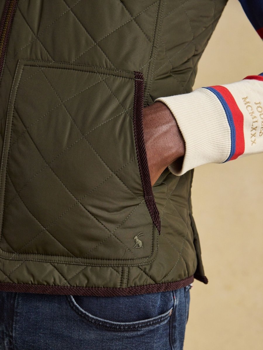 Maynard Green Diamond Quilted Gilet - RUTHERFORD & Co