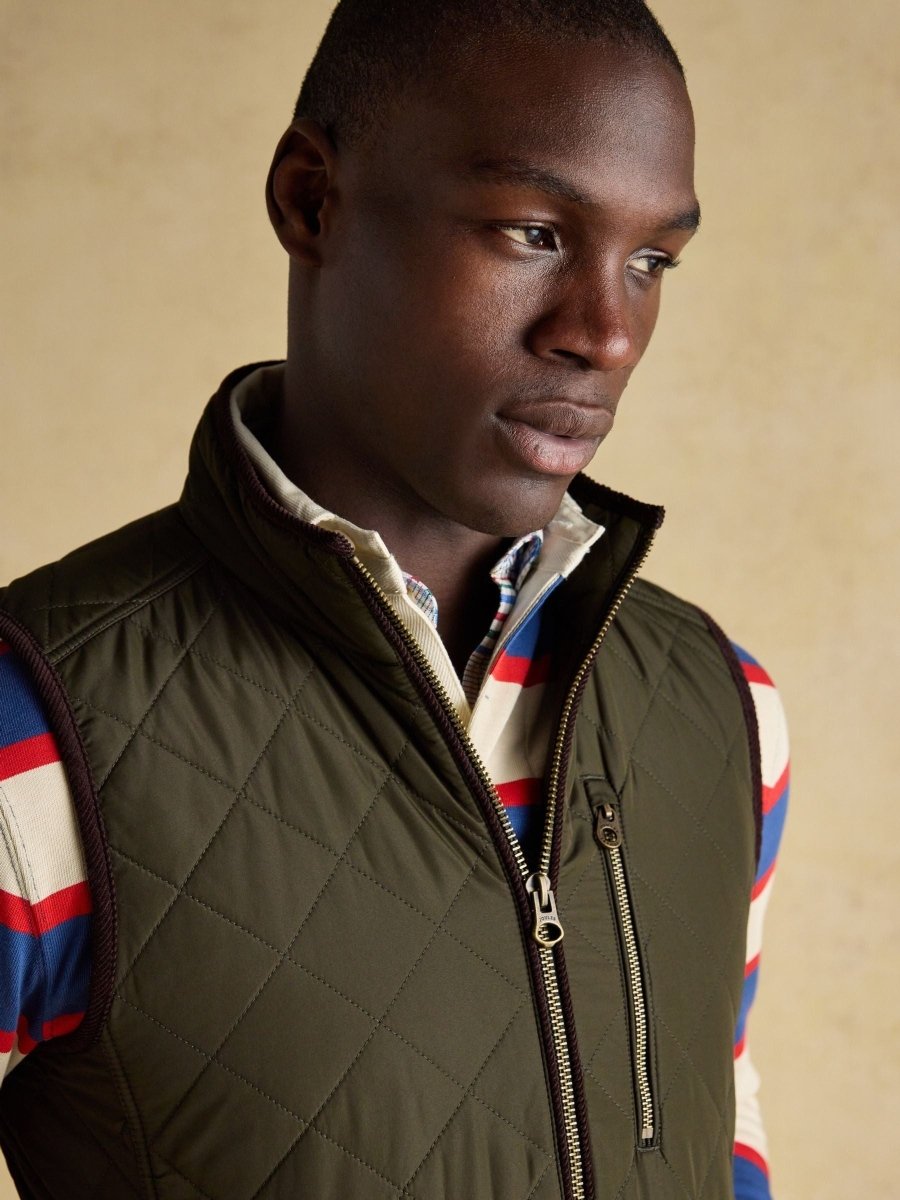 Maynard Green Diamond Quilted Gilet - RUTHERFORD & Co