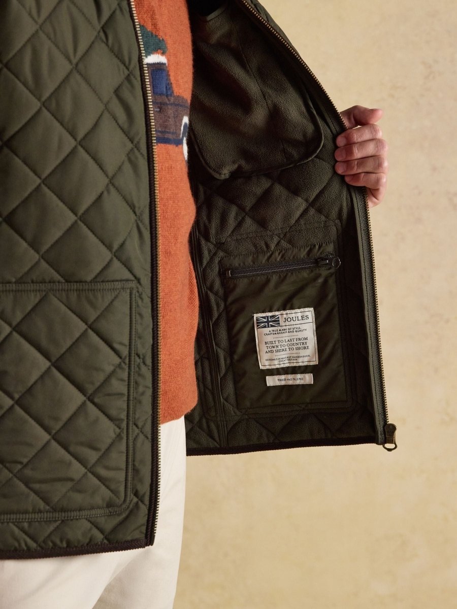 Maynard Green Diamond Quilted Jacket - RUTHERFORD & Co