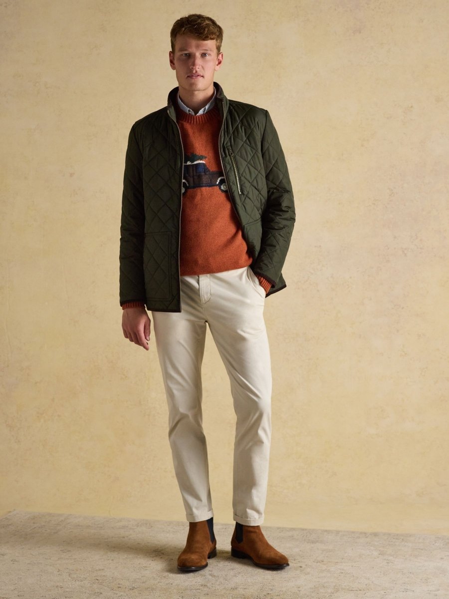 Maynard Green Diamond Quilted Jacket - RUTHERFORD & Co