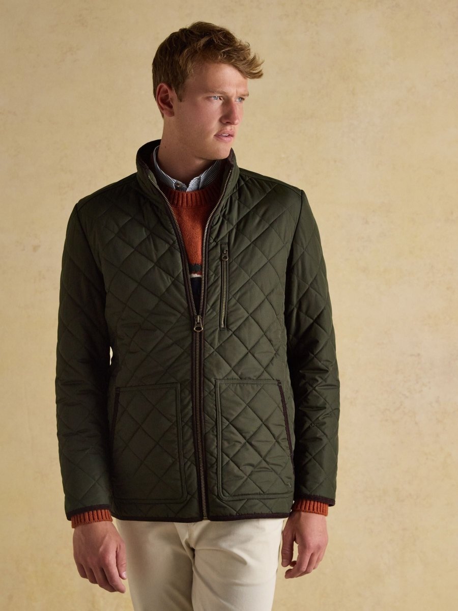 Maynard Green Diamond Quilted Jacket - RUTHERFORD & Co
