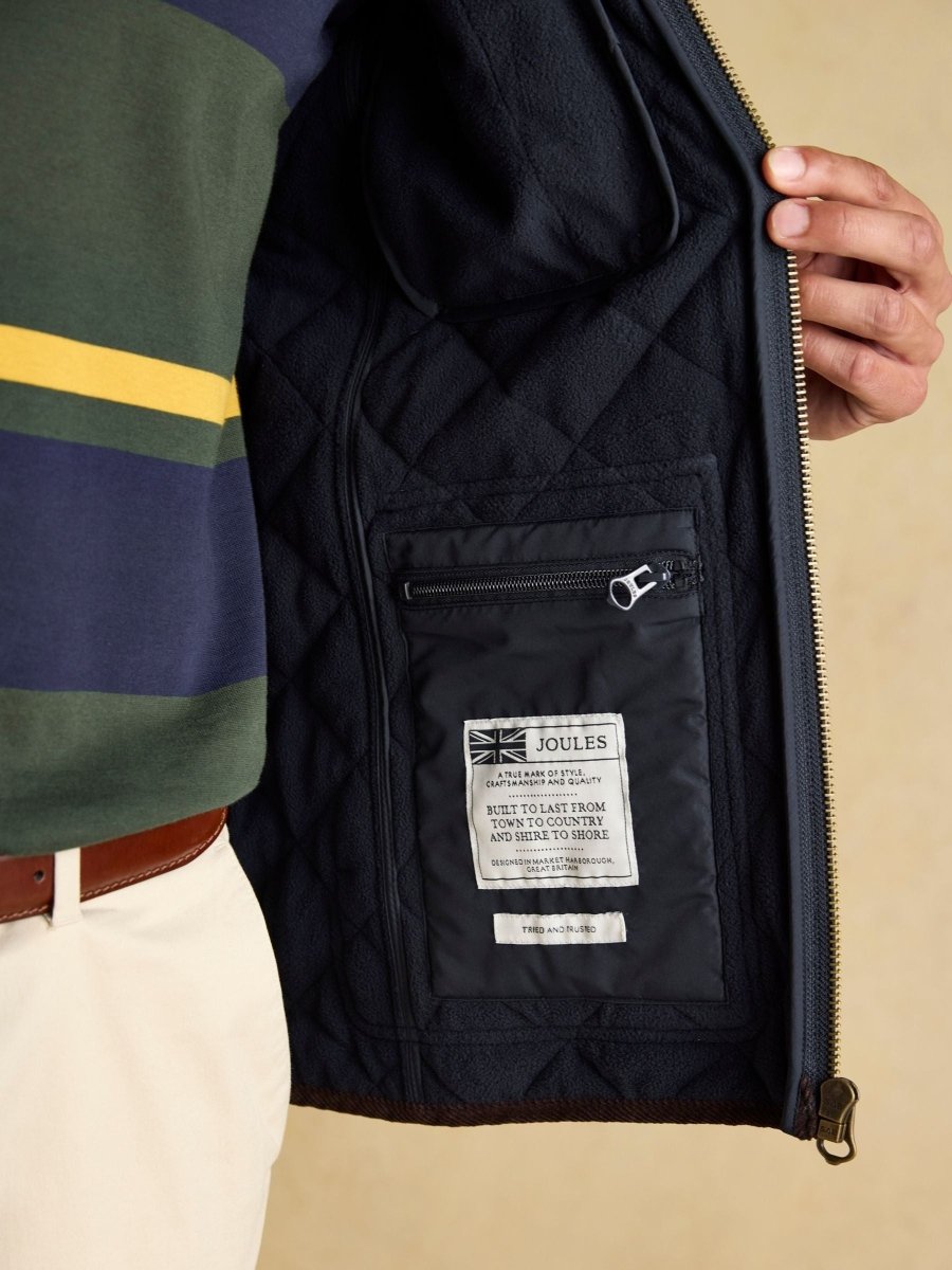 Maynard Navy Diamond Quilted Gilet - RUTHERFORD & Co