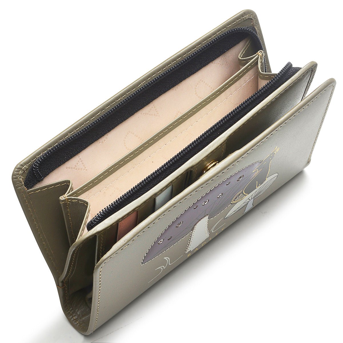 Medium Bifold Purse Winter Moss - RUTHERFORD & Co