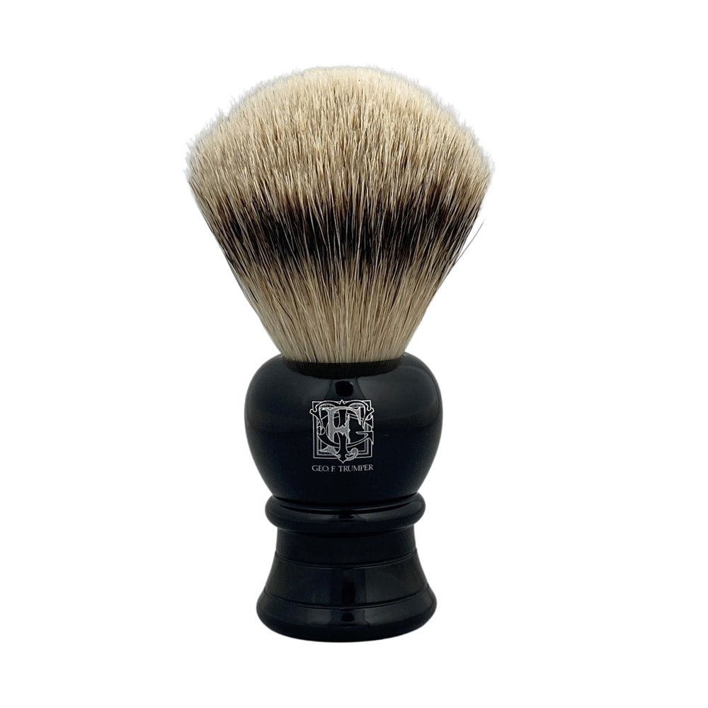 Medium Black Super Badger Shaving Brush (SB4) - RUTHERFORD & Co