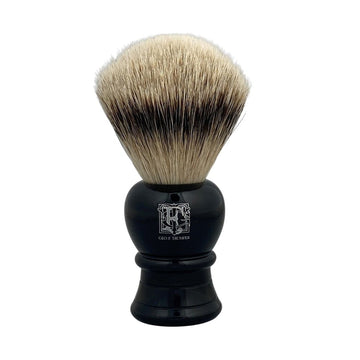 Medium Black Super Badger Shaving Brush (SB4) - RUTHERFORD & Co