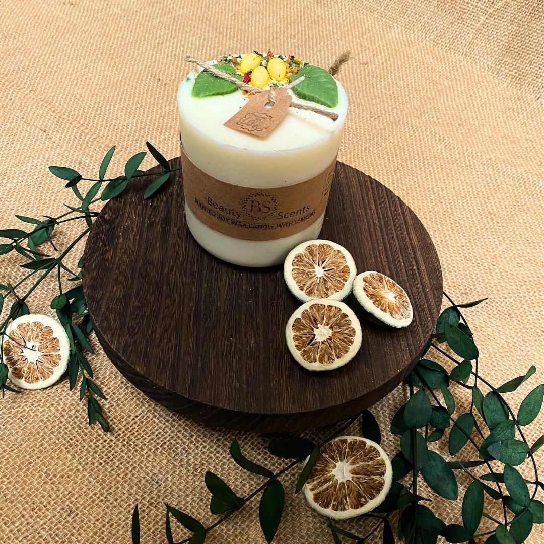 Medium Candles With Lemon - RUTHERFORD & Co