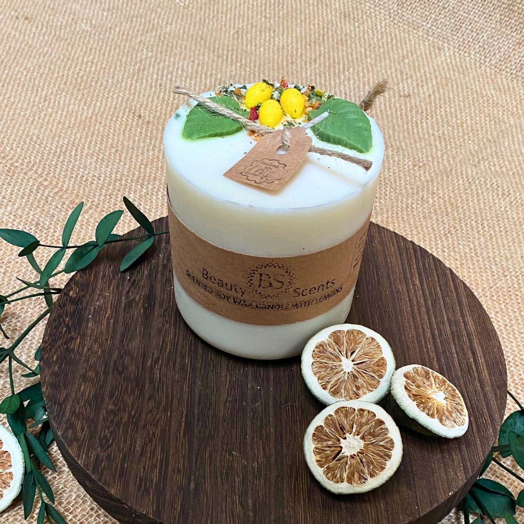 Medium Candles With Lemon - RUTHERFORD & Co