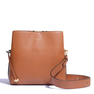 Medium Compartment Crossbody Dark Butter - RUTHERFORD & Co