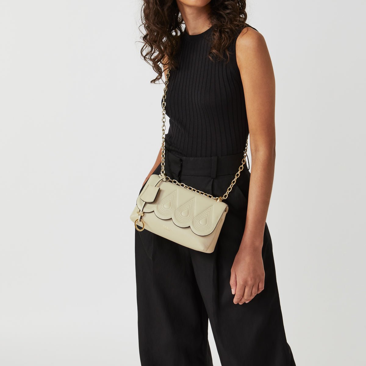 Medium Flapover Crossbody Clay - RUTHERFORD & Co