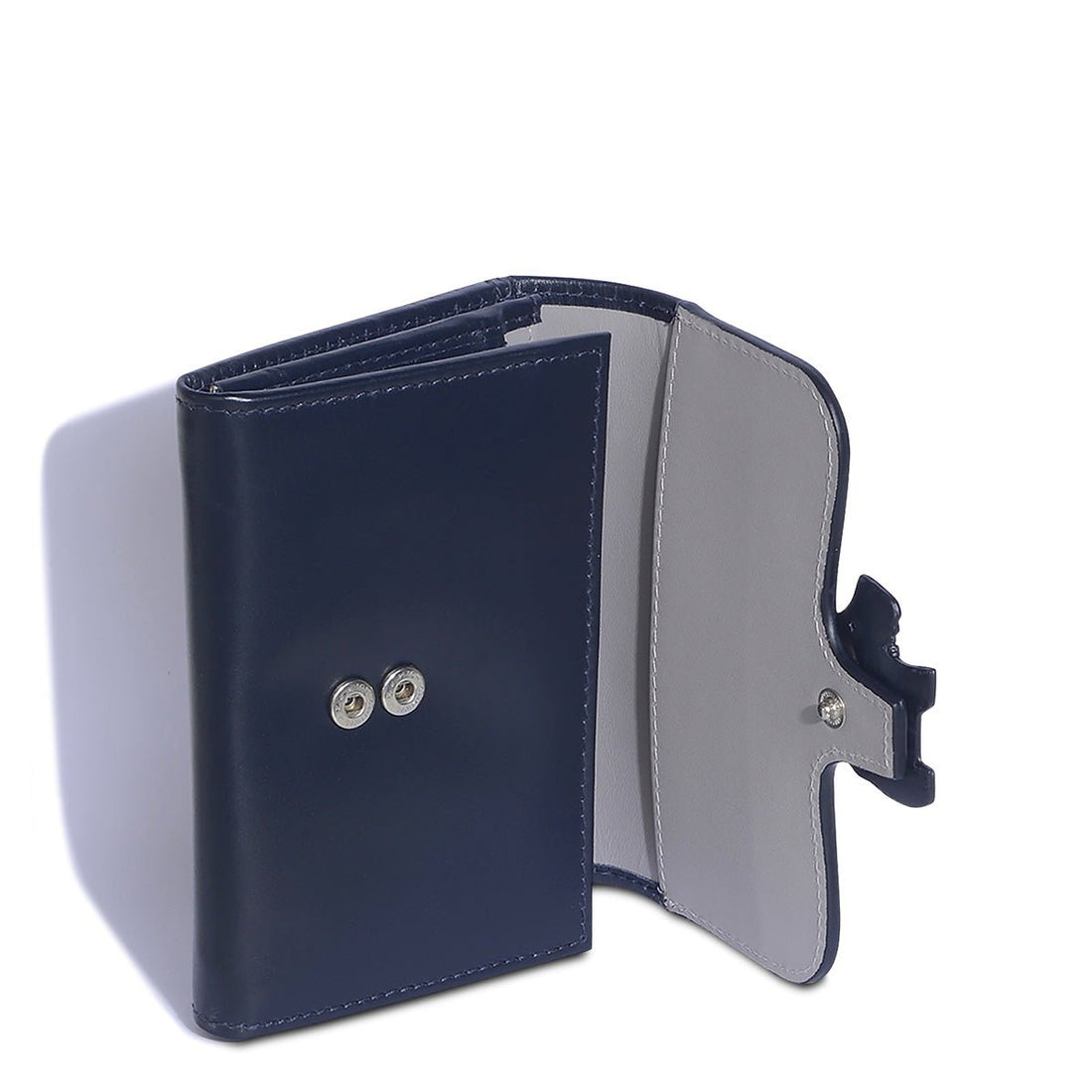 Medium Flapover Purse Dark Blue - RUTHERFORD & Co