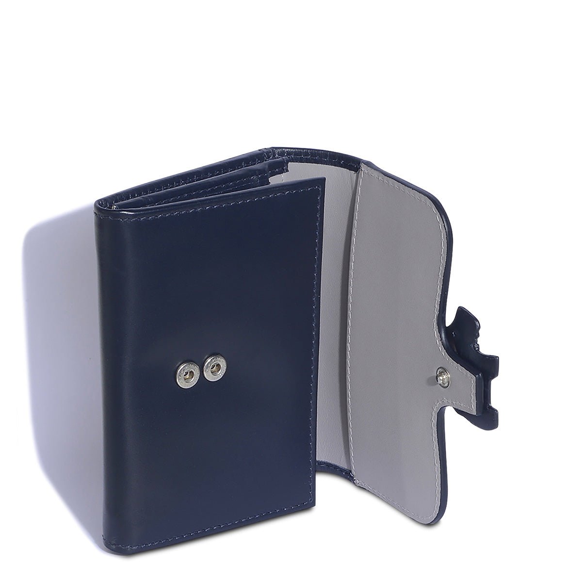 Medium Flapover Purse Dark Blue - RUTHERFORD & Co