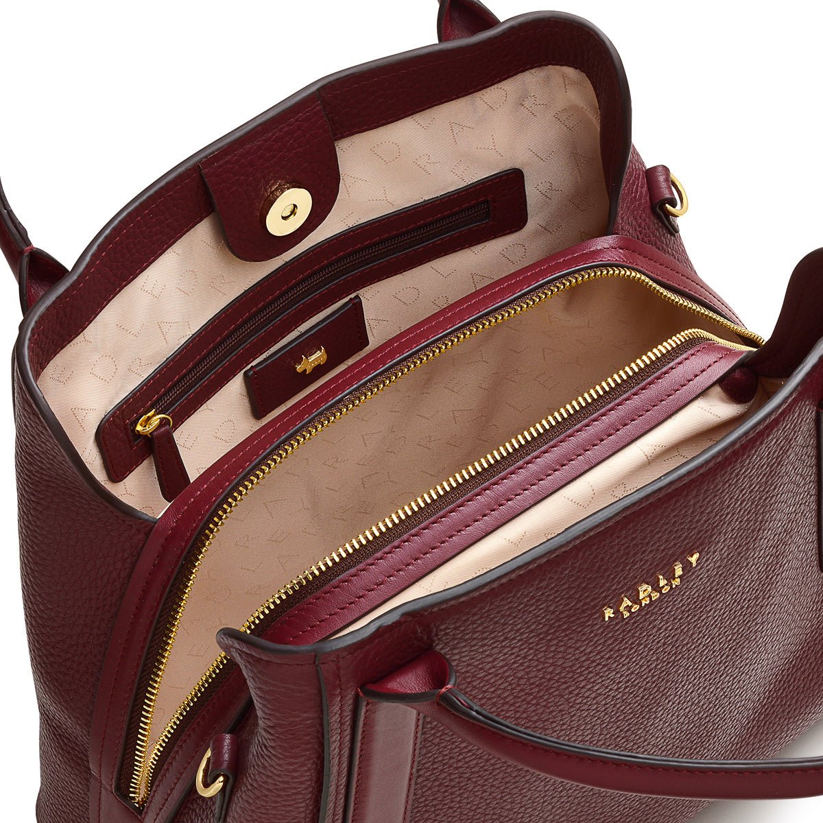 Medium Multiway Grab Dark Cherry - RUTHERFORD & Co