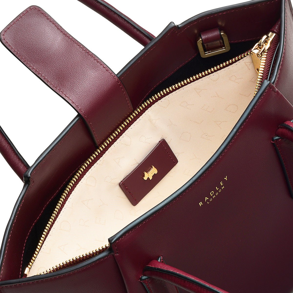 Medium Open Top Grab Dark Cherry - RUTHERFORD & Co