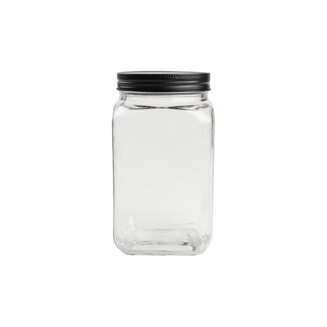 Medium Square Glass Jar 180mm RUTHERFORD & Co