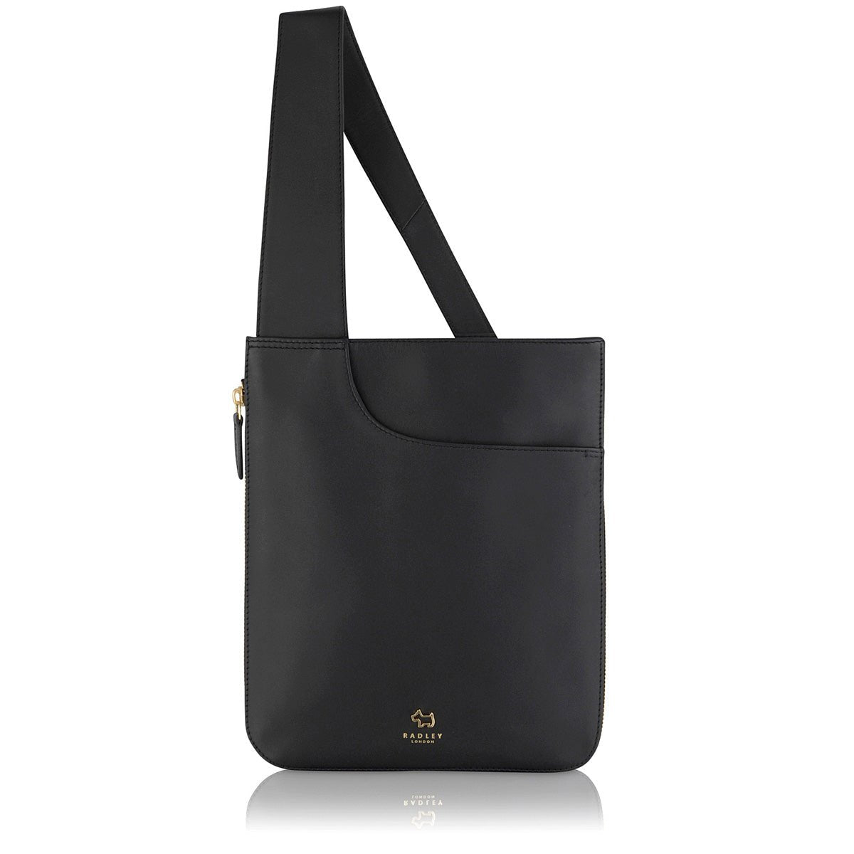 Medium Zip Around Crossbody Black - RUTHERFORD & Co