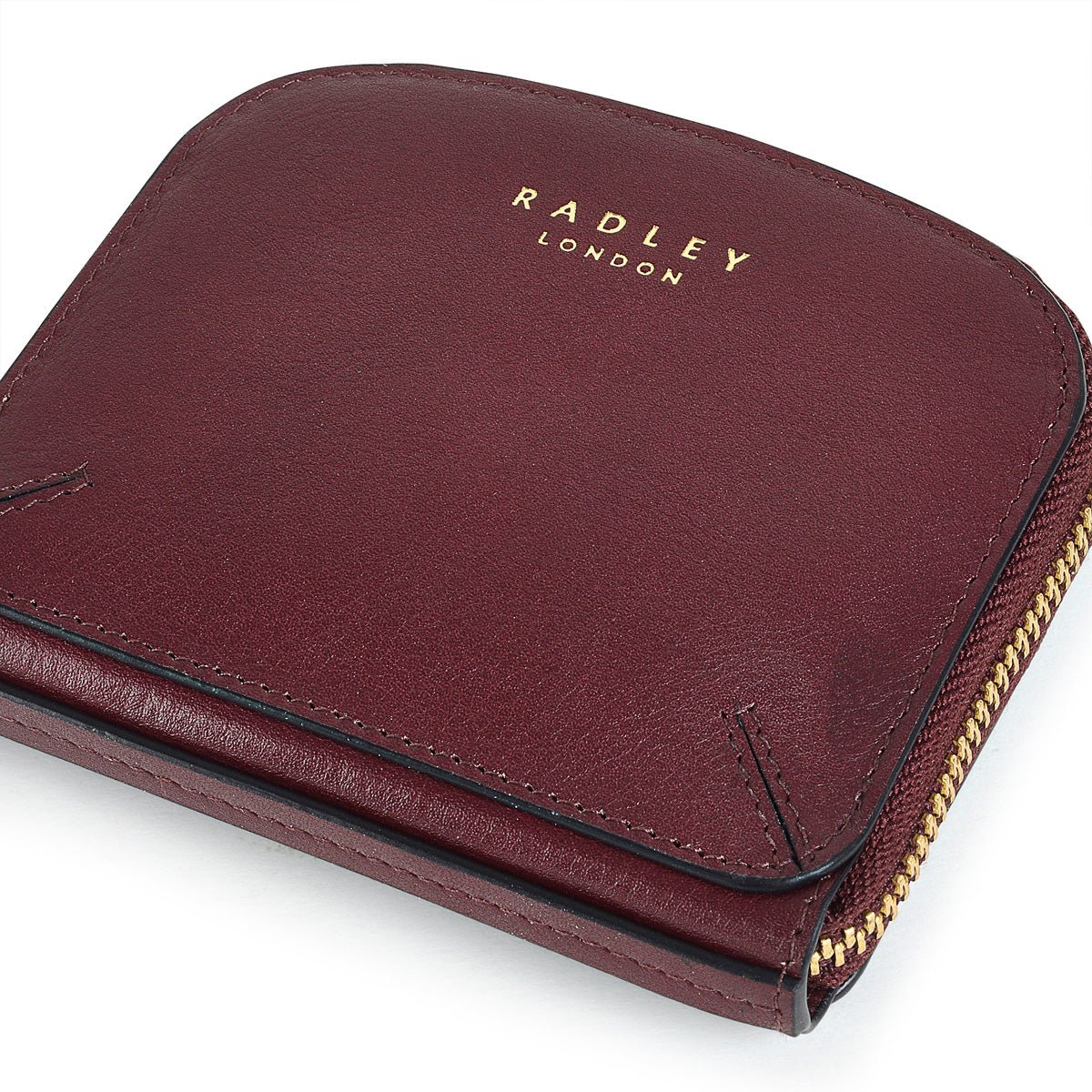 Medium Zip Around Purse Dark Cherry - RUTHERFORD & Co
