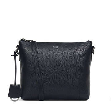 Medium Ziptop Crossbody Black - RUTHERFORD & Co
