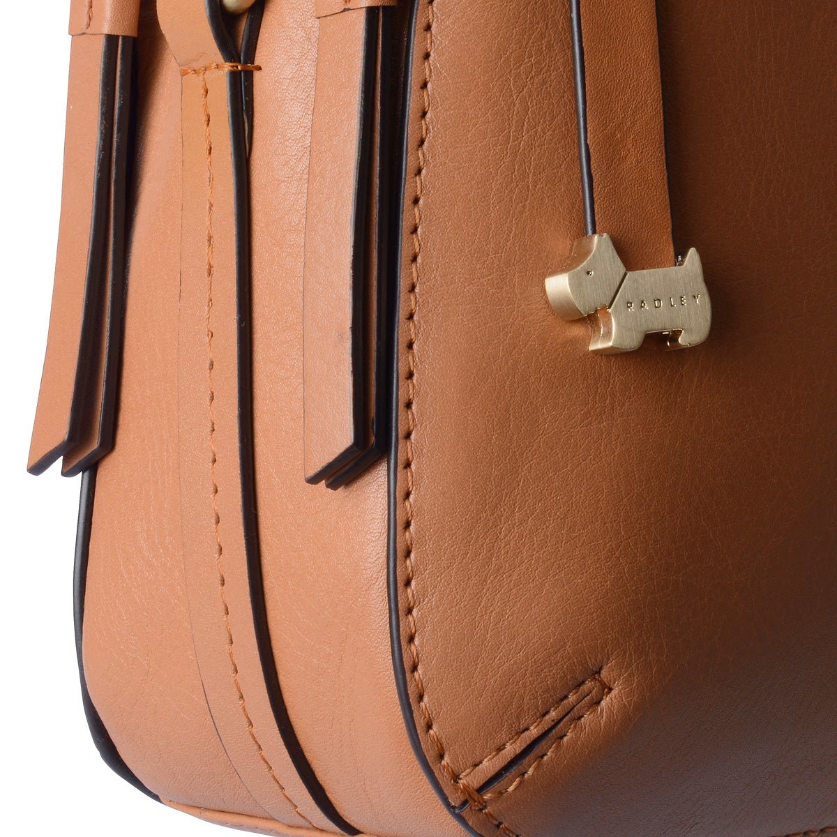 Medium Ziptop Crossbody Dark Butter - RUTHERFORD & Co