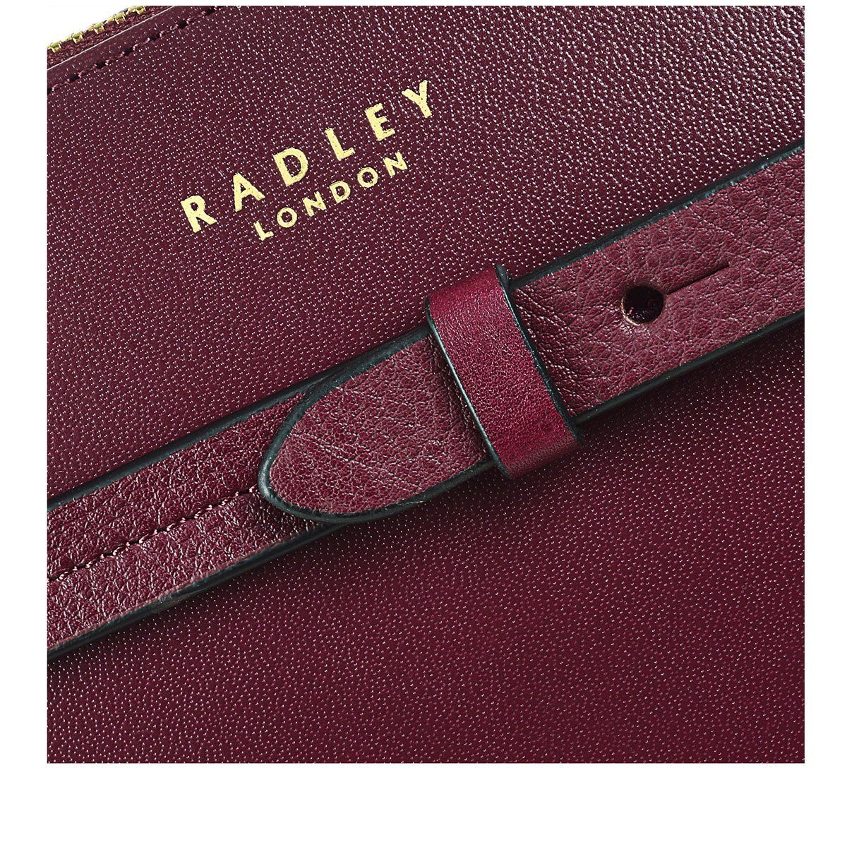 Medium Ziptop Crossbody Dark Cherry - RUTHERFORD & Co