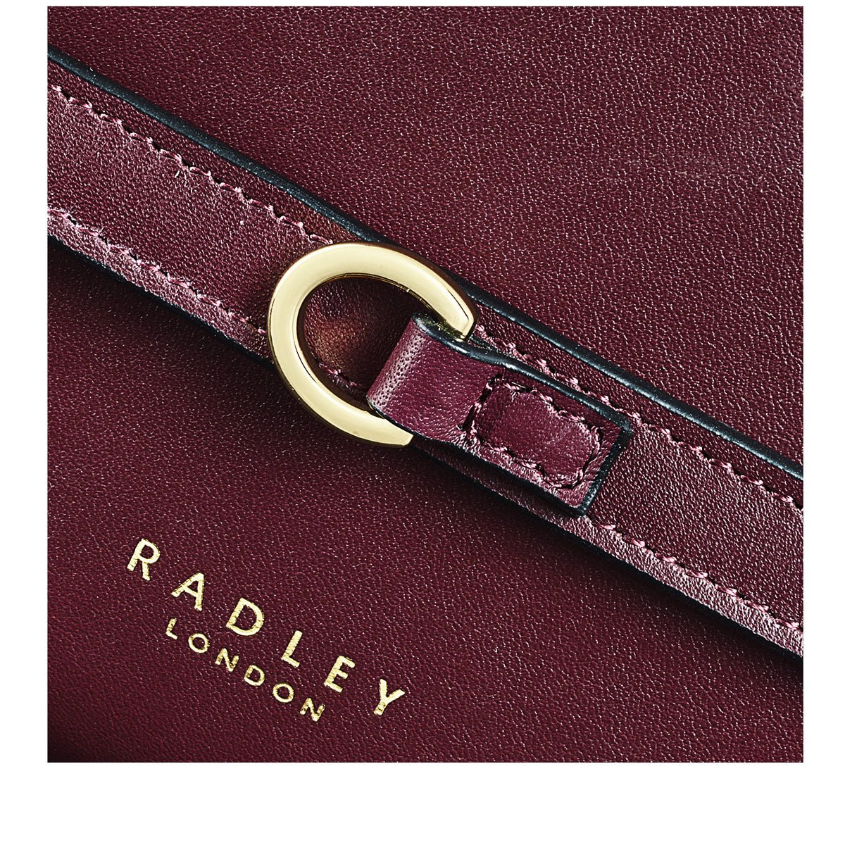 Medium Ziptop Crossbody Dark Cherry - RUTHERFORD & Co